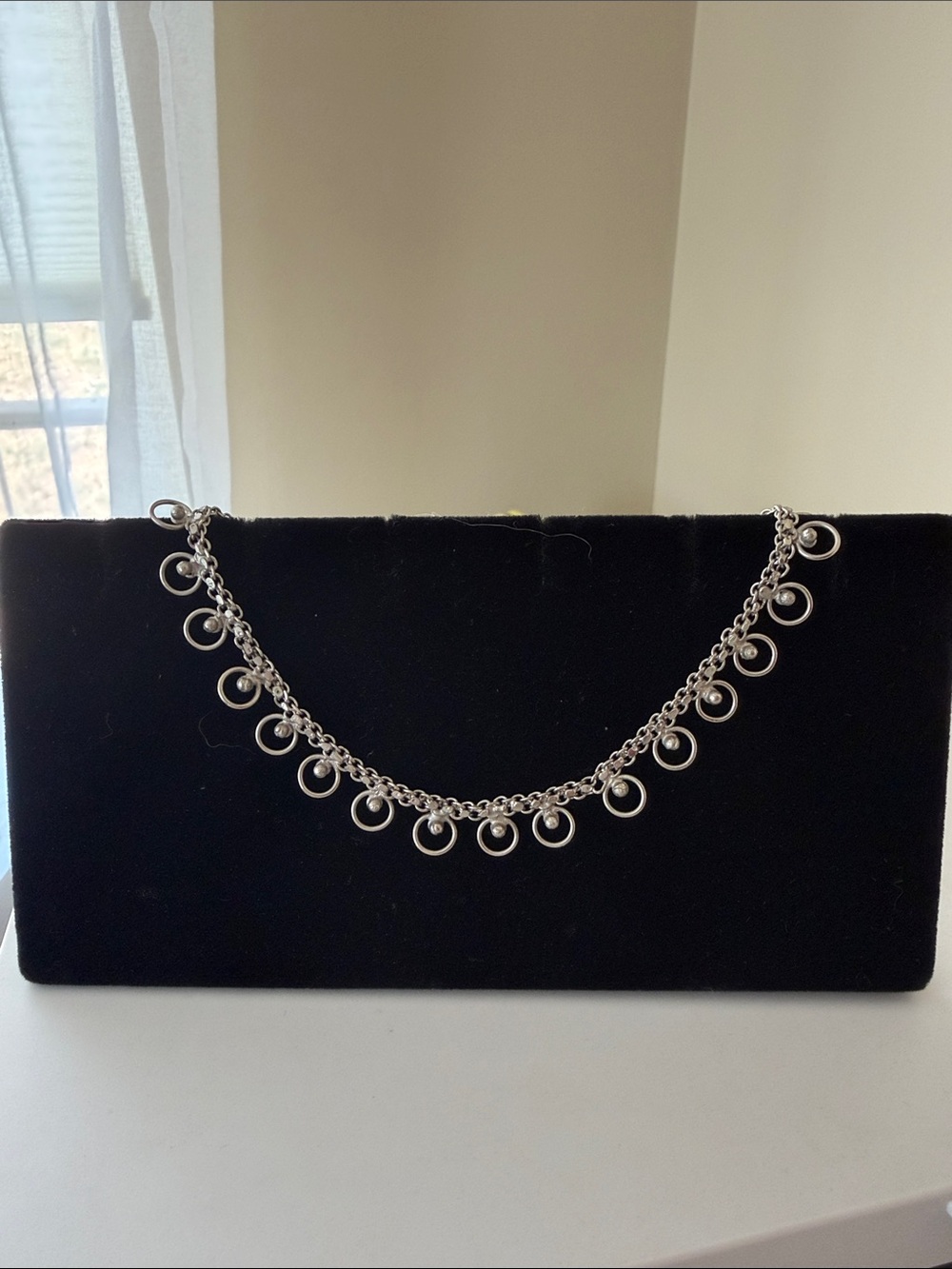 Silver Dangle Chain Anklet